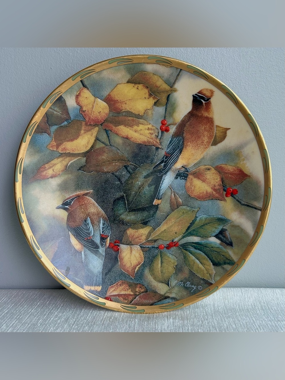 LENOX fall bird artist’s plate /decor